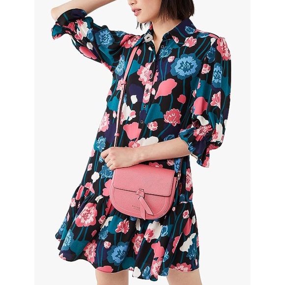 Kate Spade New York Knott Medium Saddle Bag Orchid - Picture 5 of 7